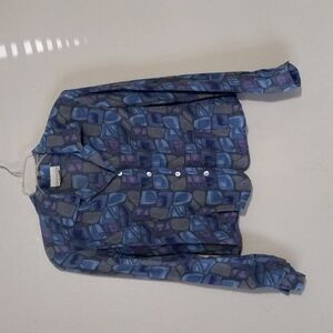 Vintage Christie & Jill Silk Button Shirt Size 12P